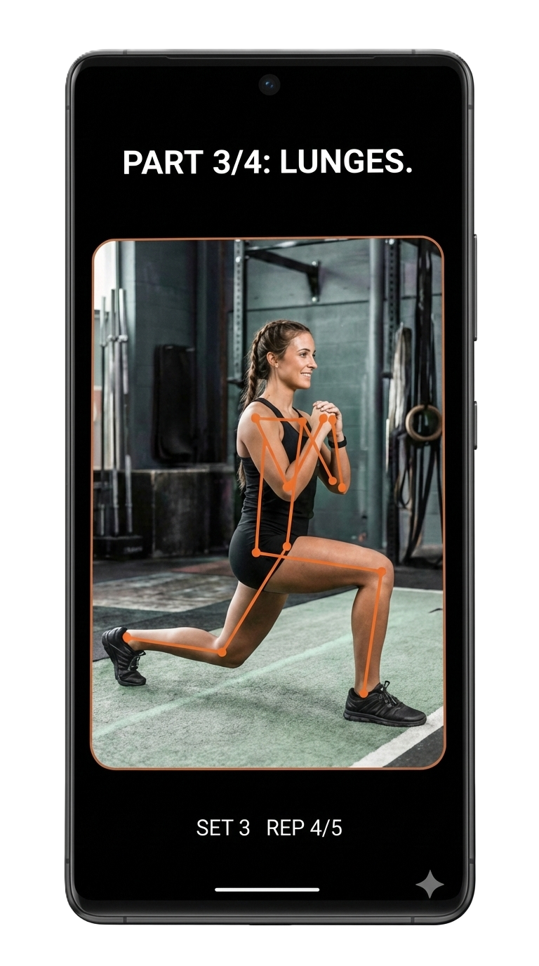 Camera-verified workout session